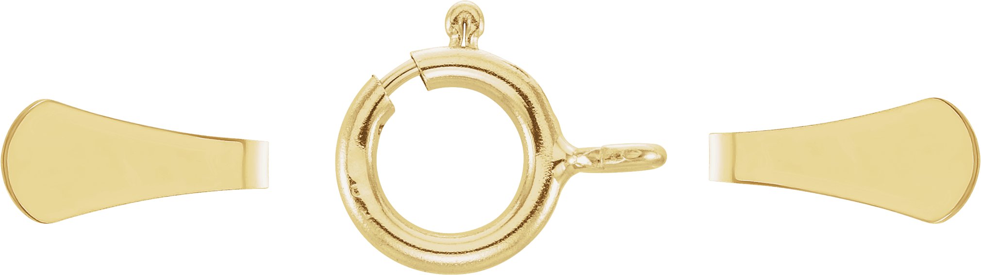 Spring Ring Clasp & Chain End Sets