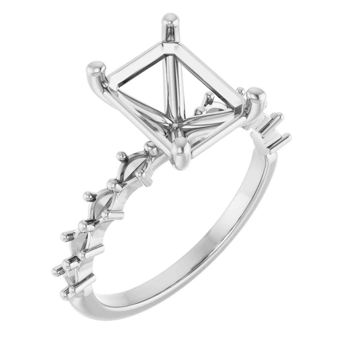 Accented Engagement Ring