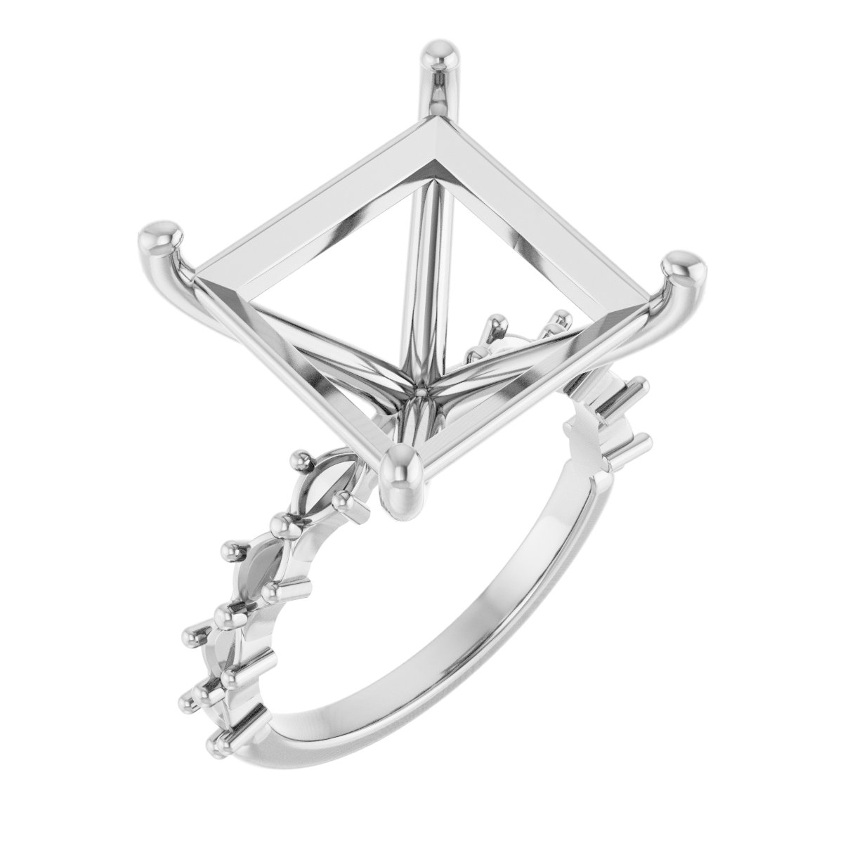 Accented Engagement Ring