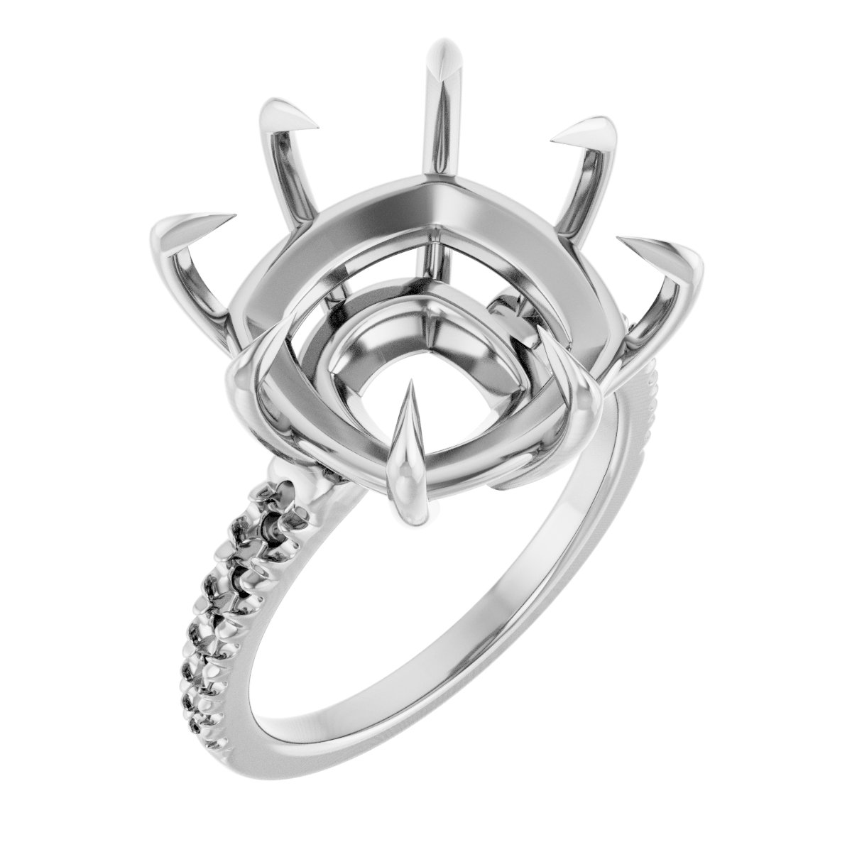 Claw-Prong Accented Ring