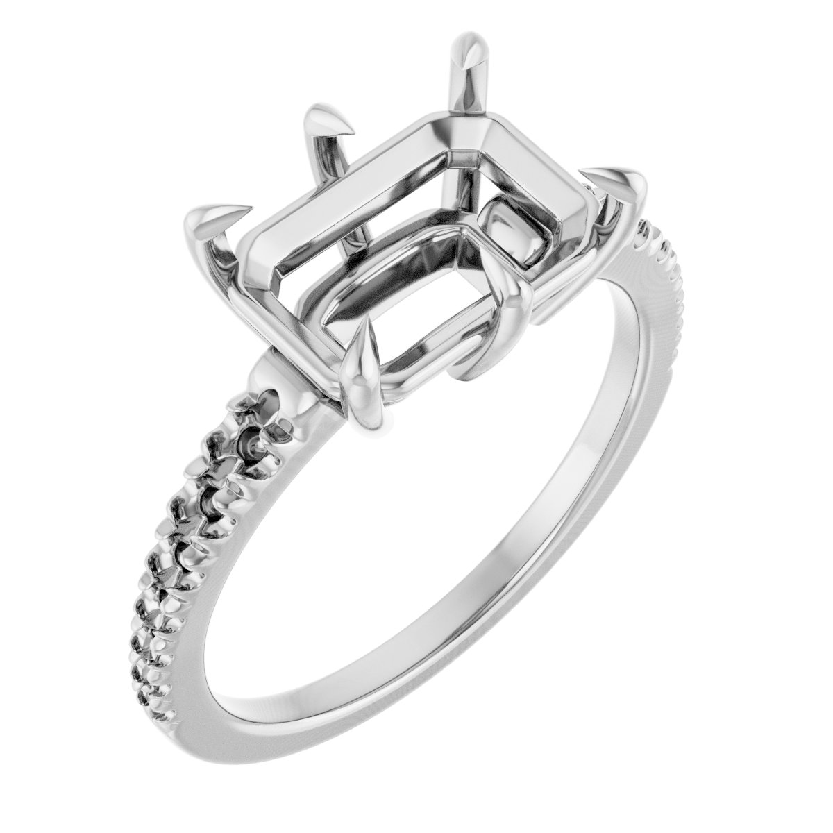 Claw-Prong Accented Ring