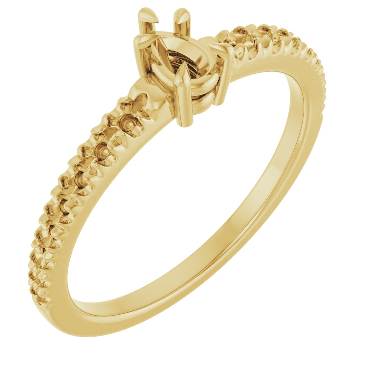 Claw-Prong Accented Ring