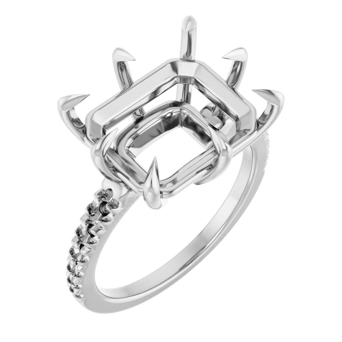 Claw-Prong Accented Ring
