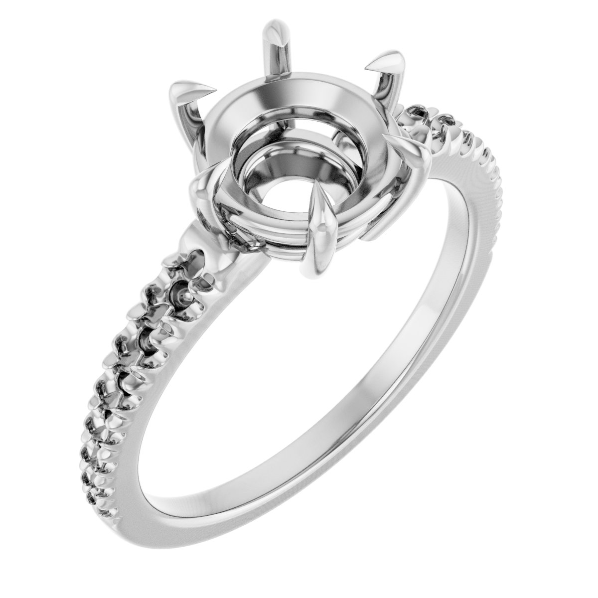 Claw-Prong Accented Ring