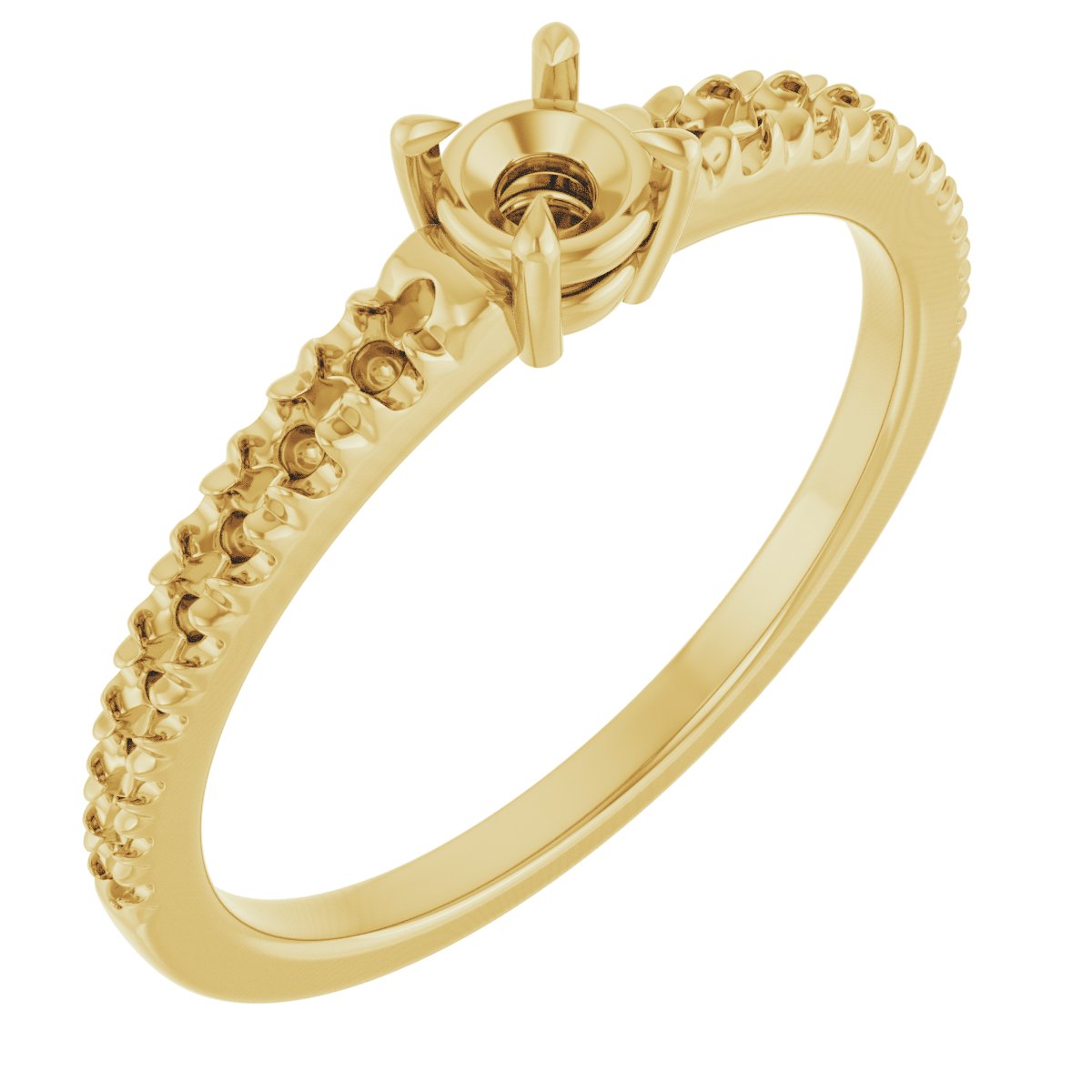 Claw-Prong Accented Ring