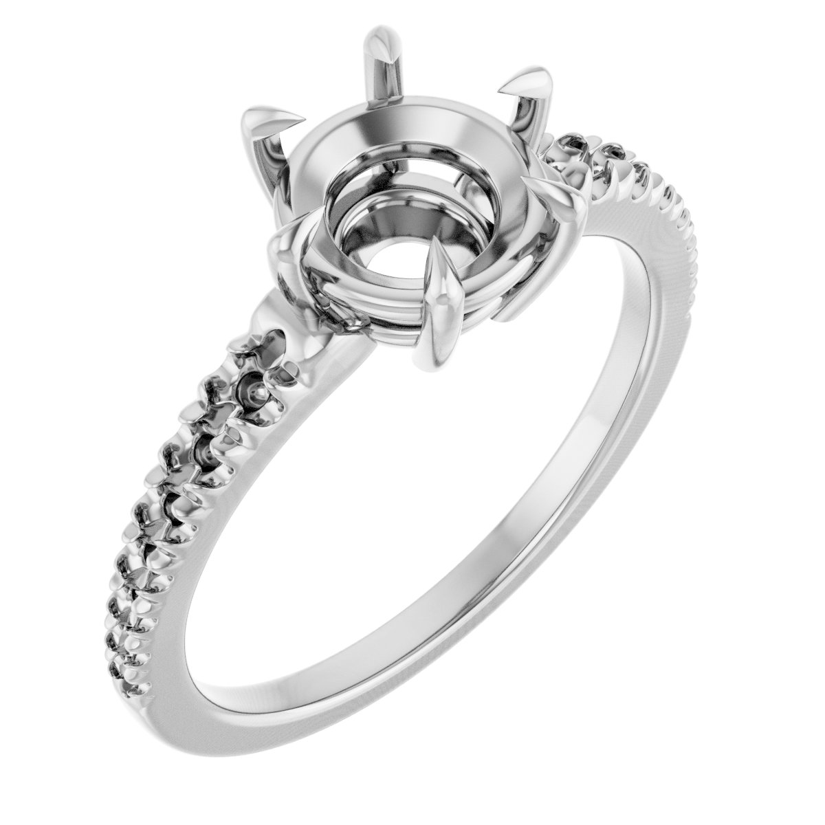Claw-Prong Accented Ring