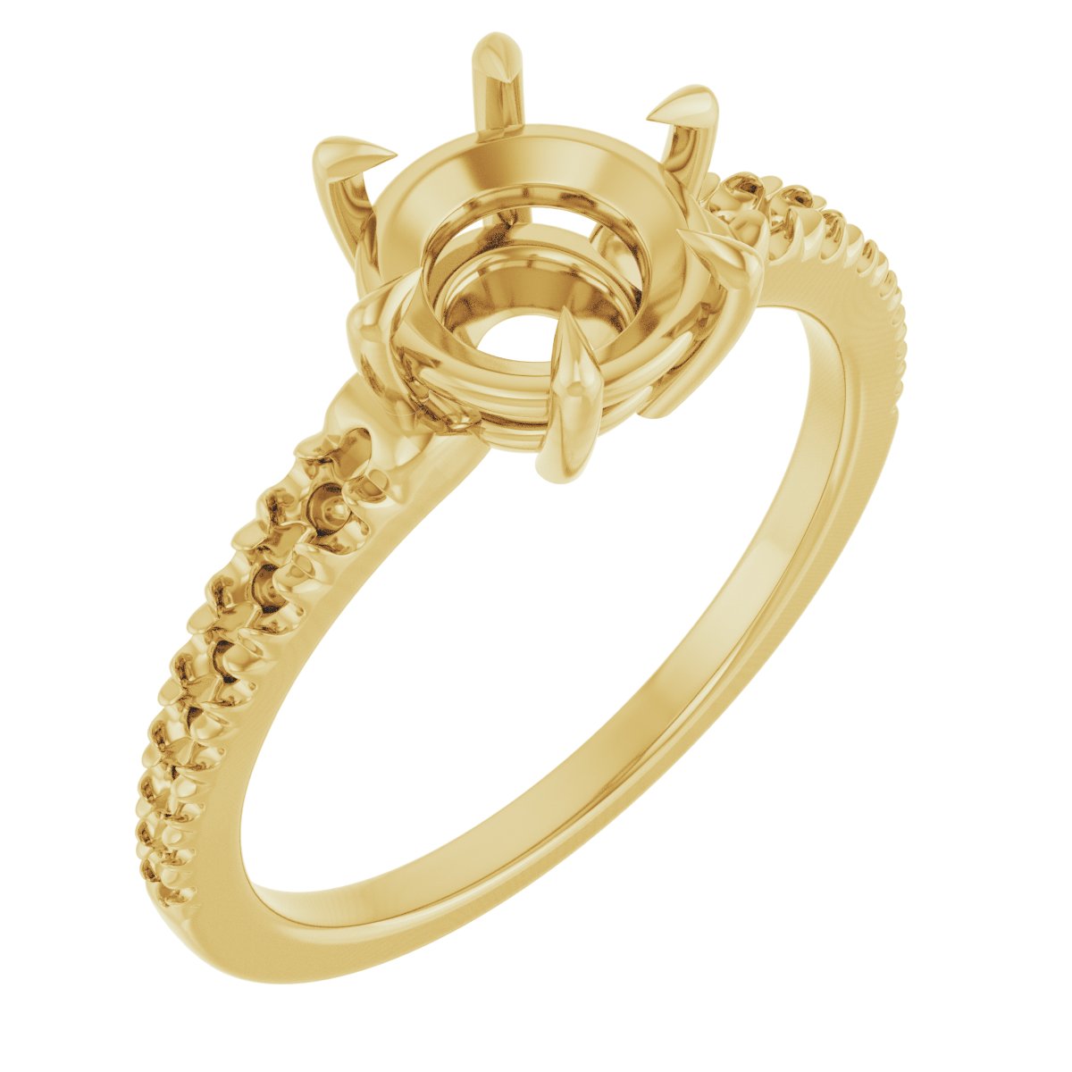 Claw-Prong Accented Ring
