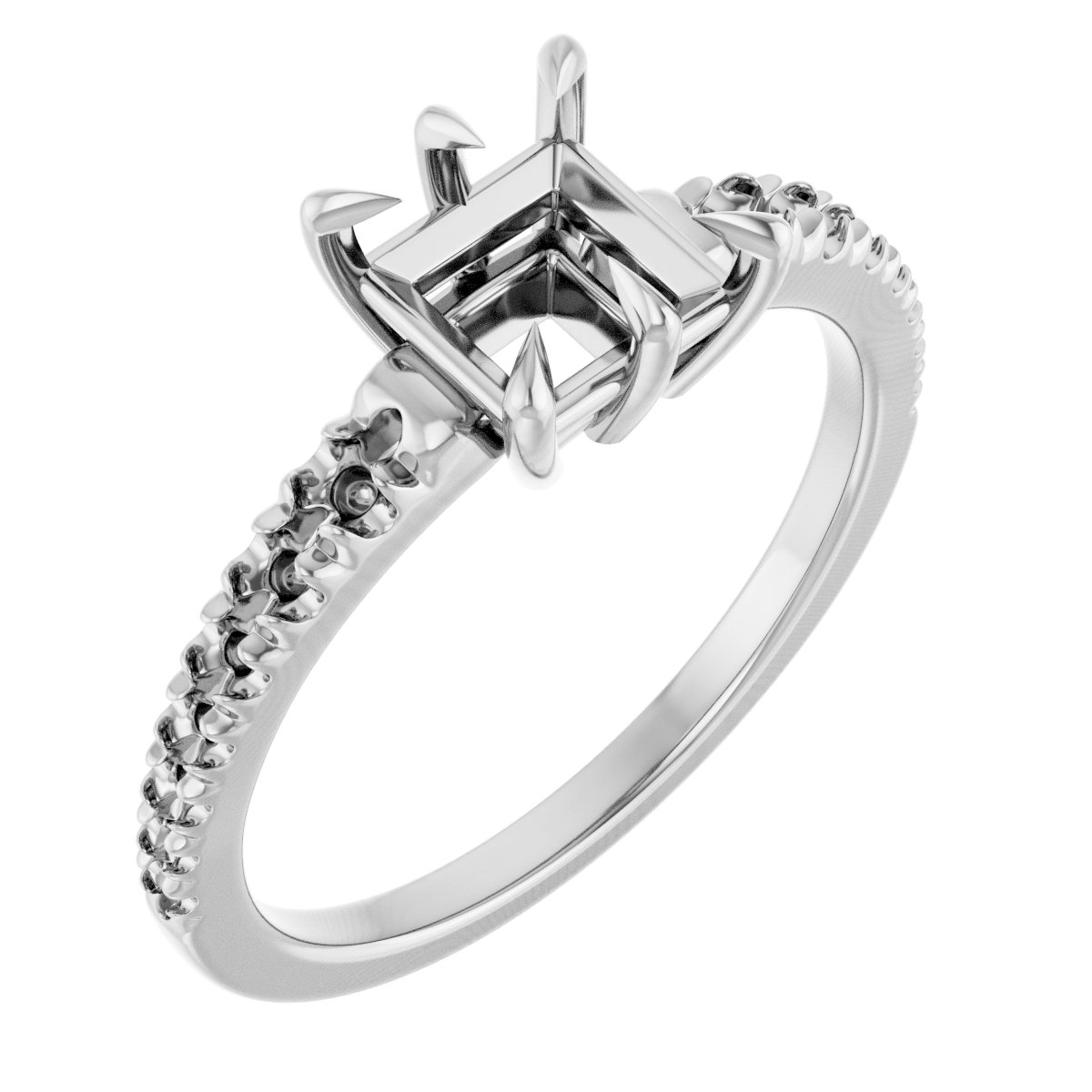 Claw-Prong Accented Ring