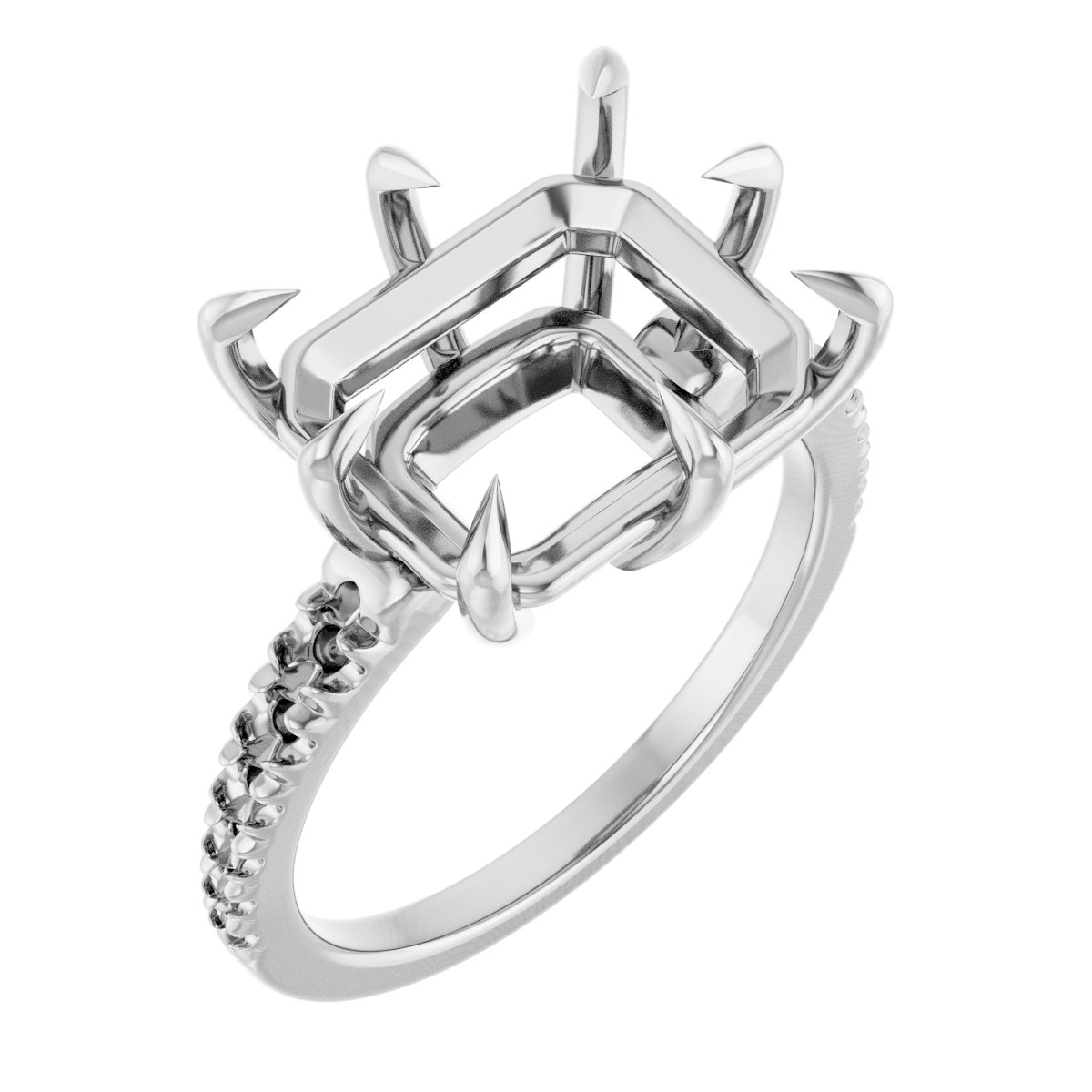 Claw-Prong Accented Ring