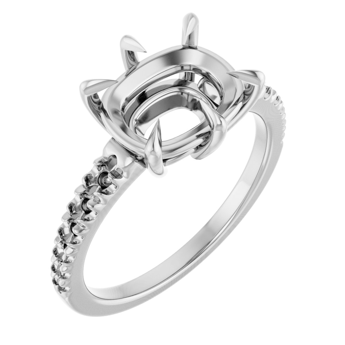 Claw-Prong Accented Ring