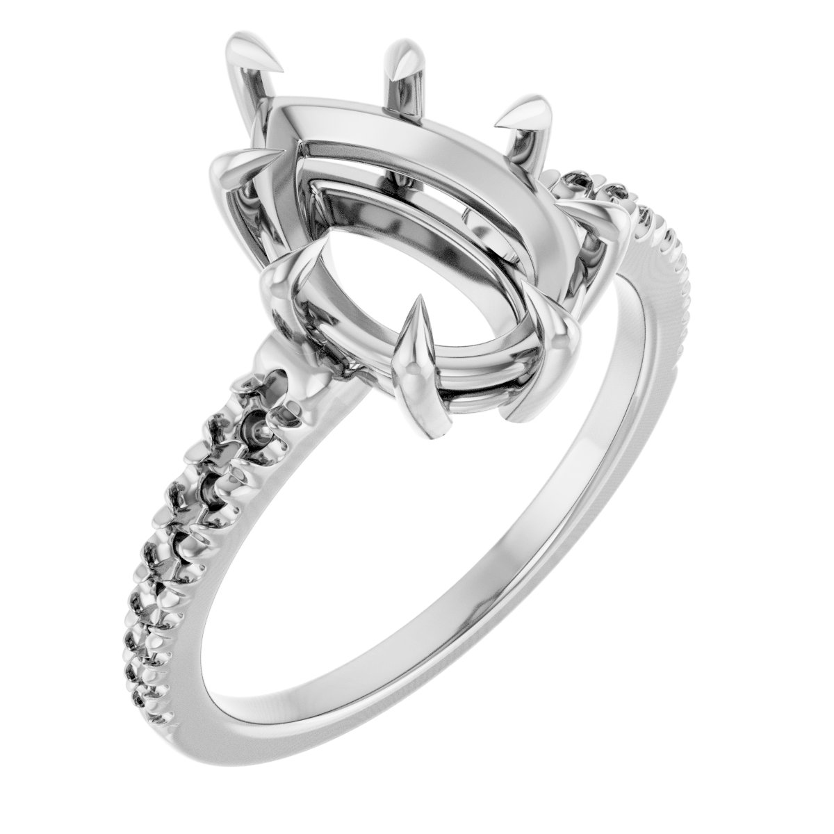 Claw-Prong Accented Ring