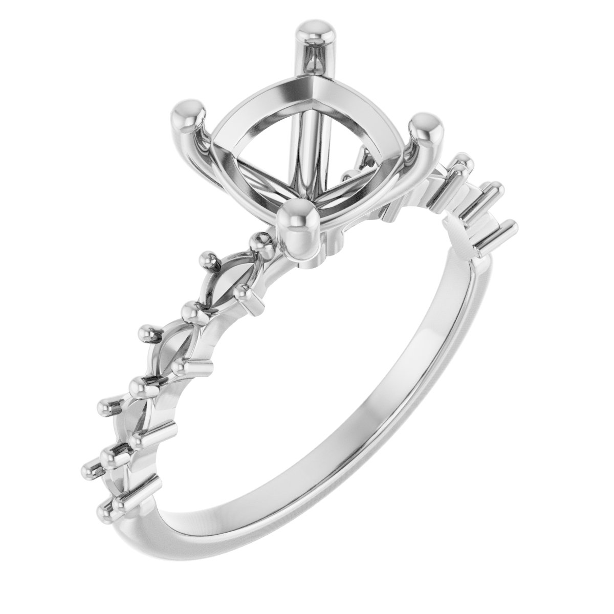 Accented Engagement Ring