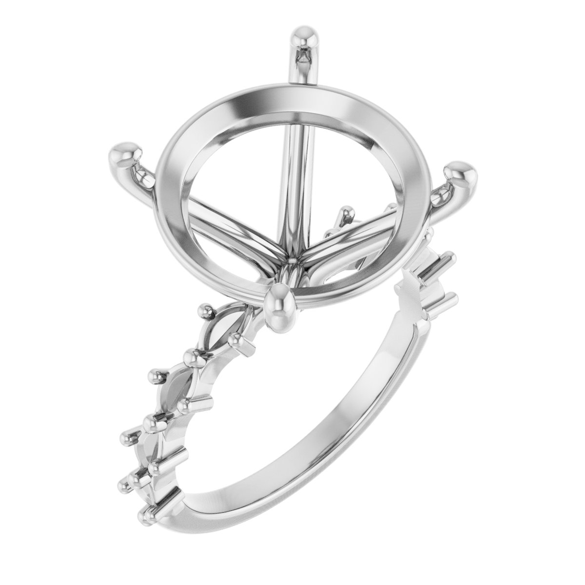 Accented Engagement Ring