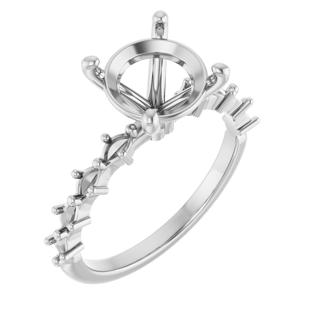 Accented Engagement Ring