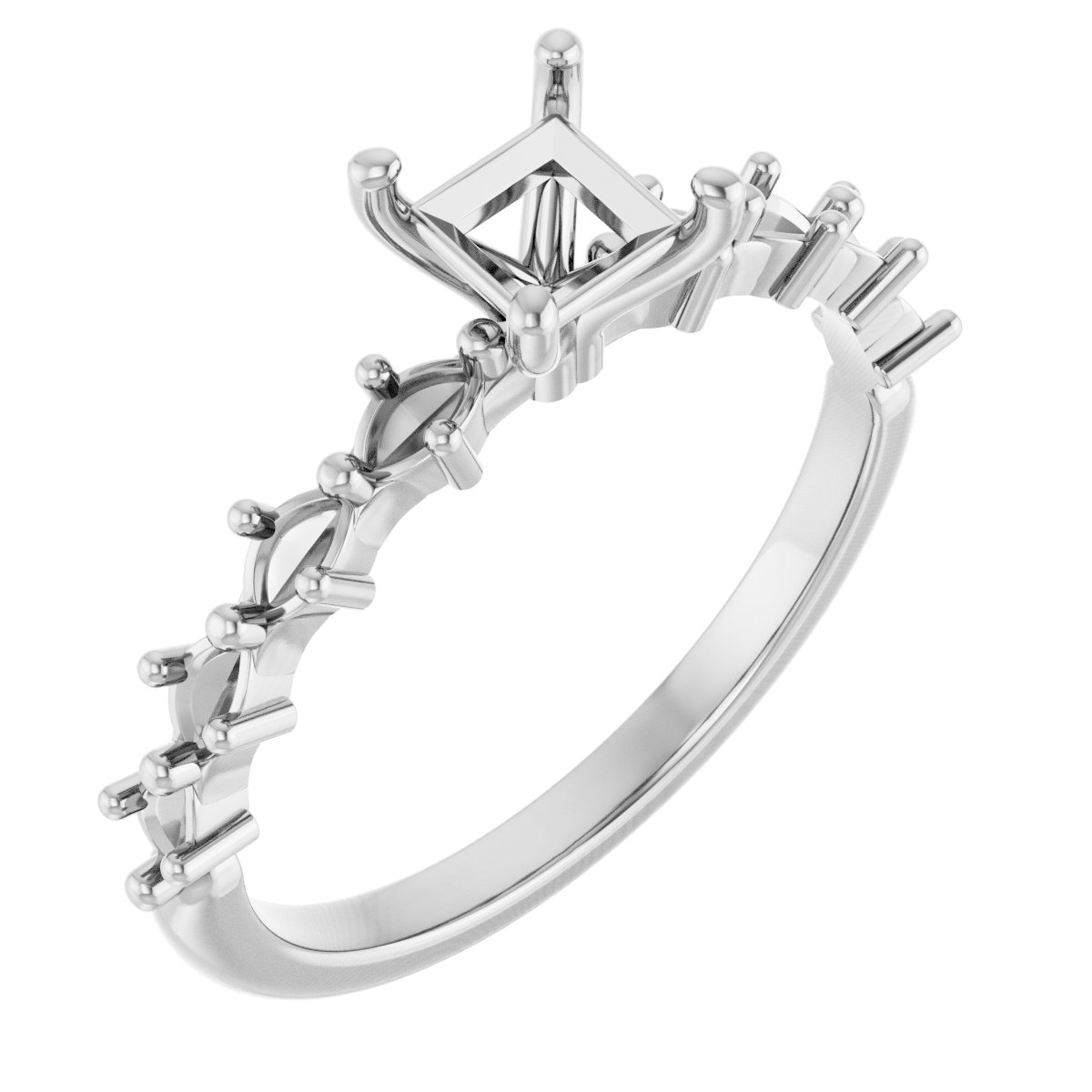Accented Engagement Ring