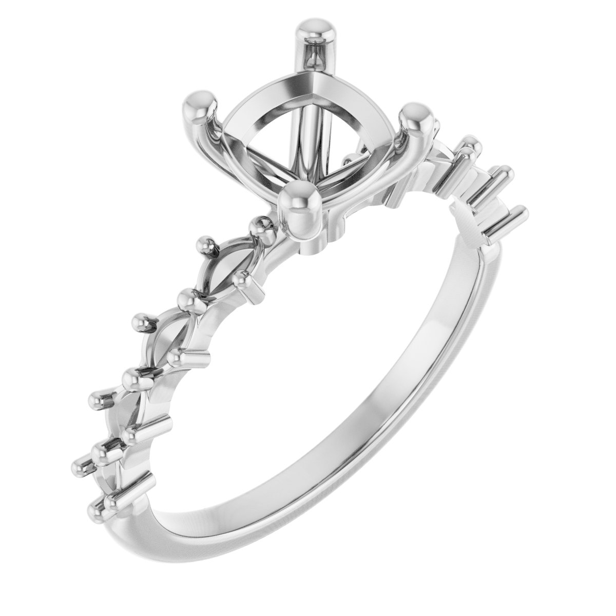 Accented Engagement Ring