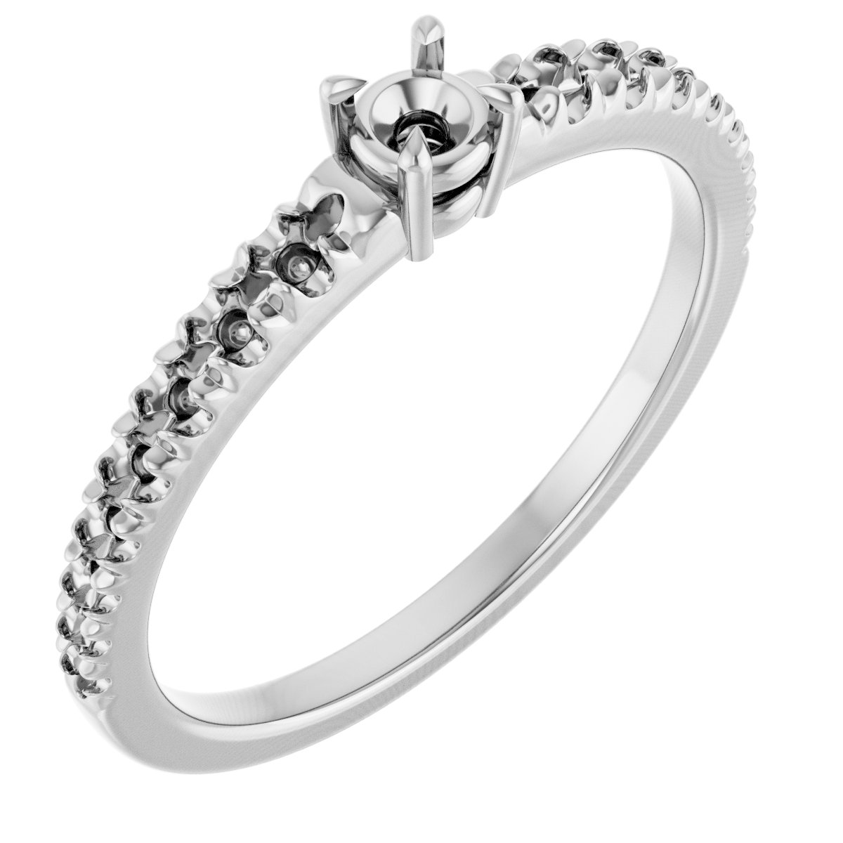 Claw-Prong Accented Ring