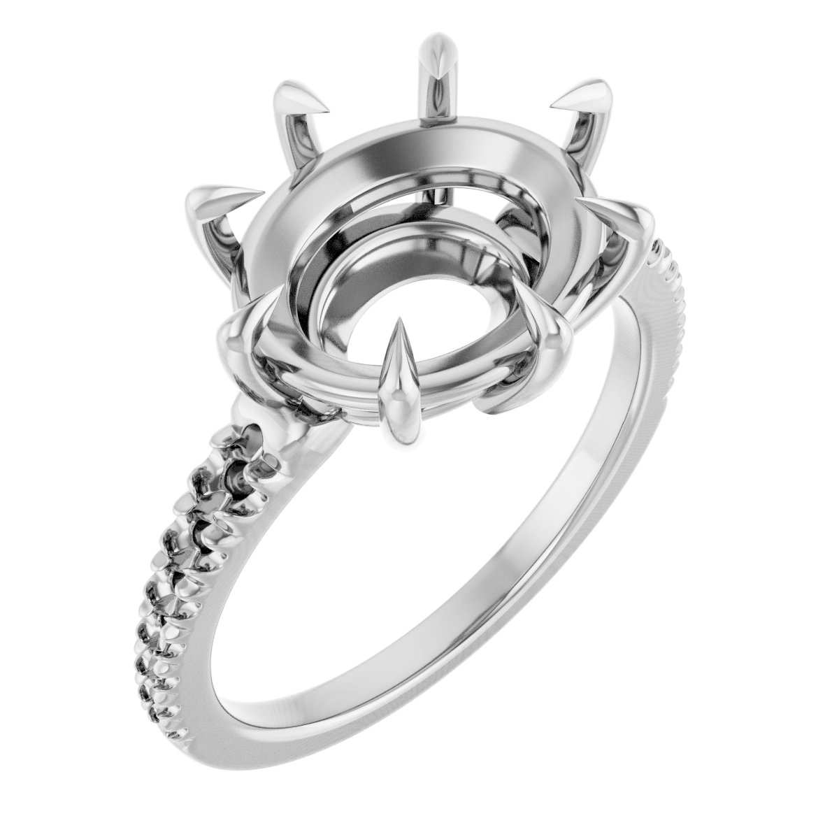 Claw-Prong Accented Ring