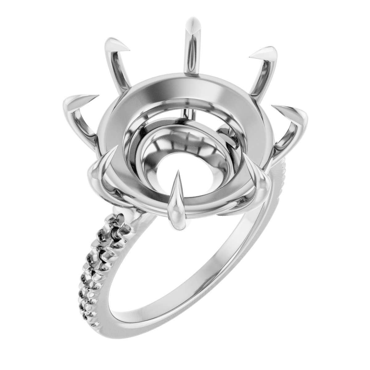Claw-Prong Accented Ring