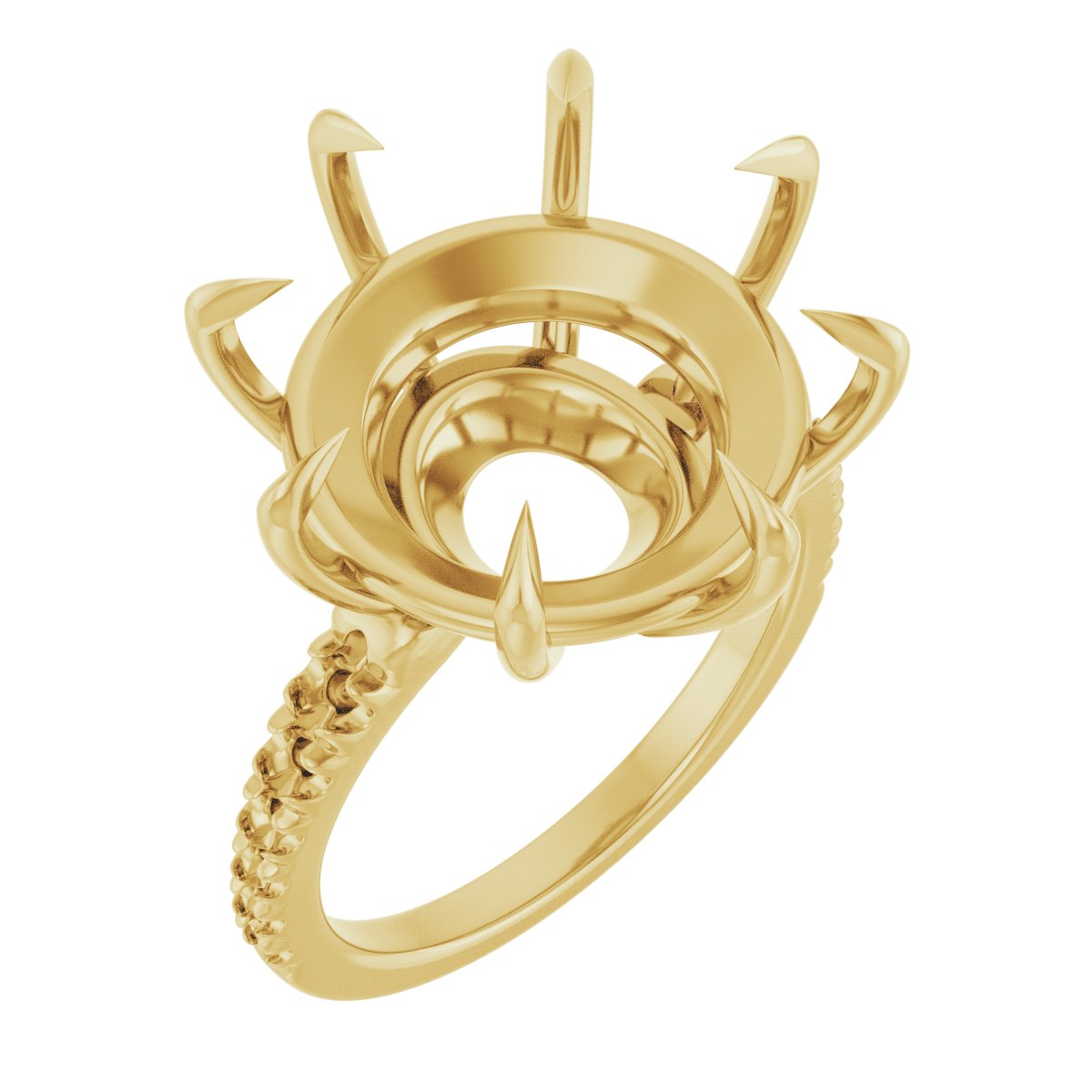 Claw-Prong Accented Ring