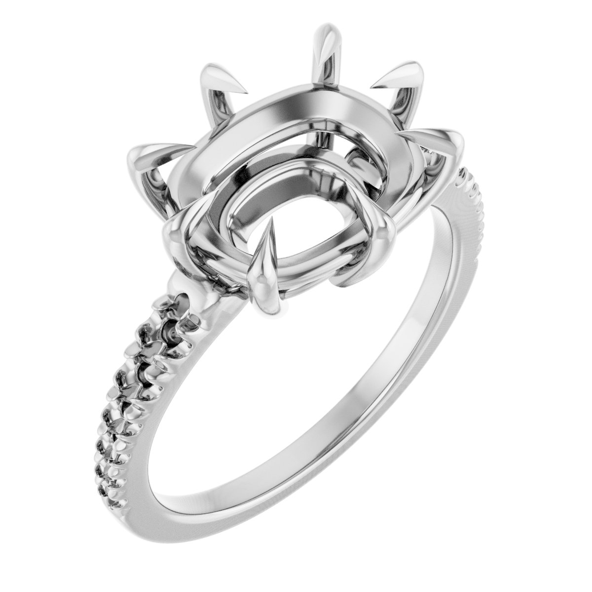 Claw-Prong Accented Ring