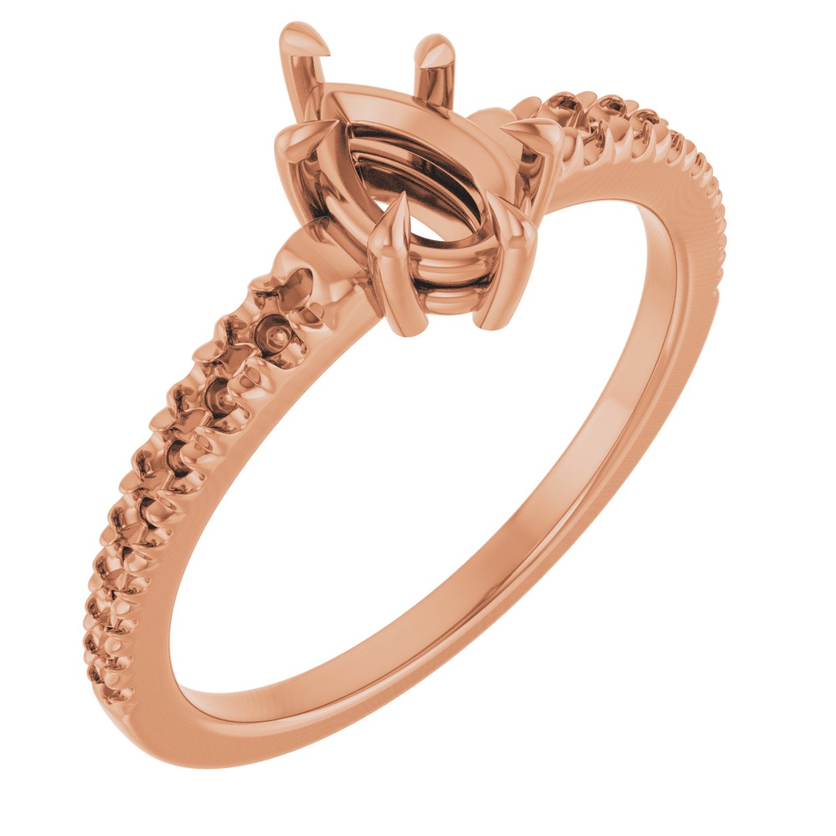 Claw-Prong Accented Ring