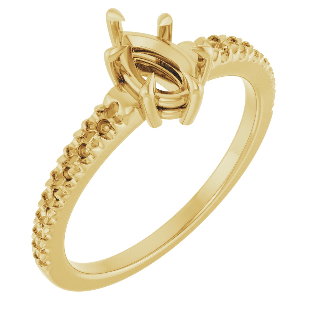Claw-Prong Accented Ring