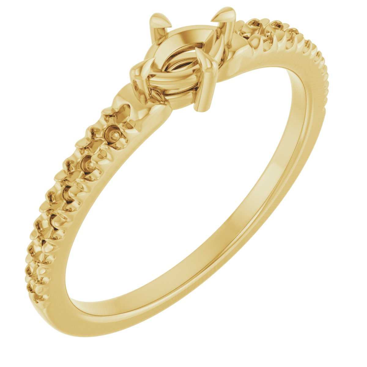 Claw-Prong Accented Ring