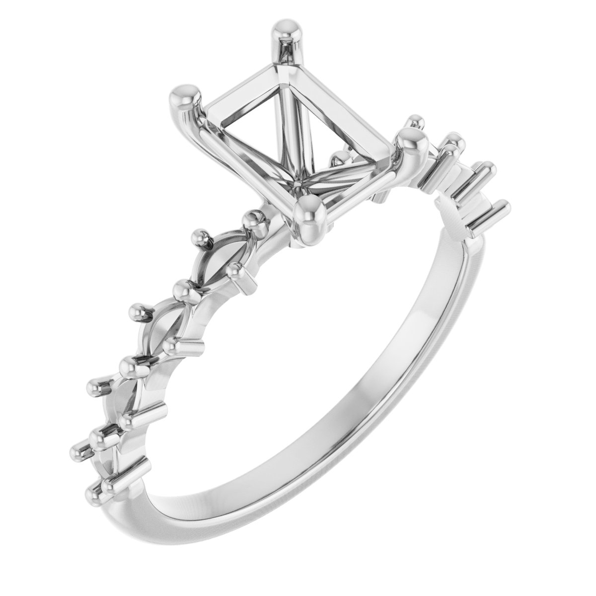 Accented Engagement Ring