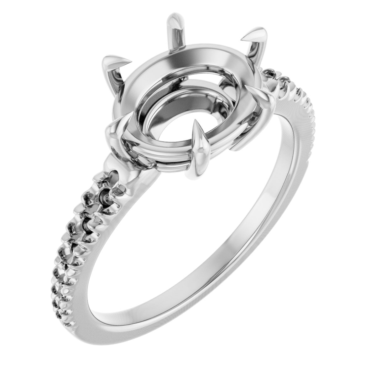 Claw-Prong Accented Ring