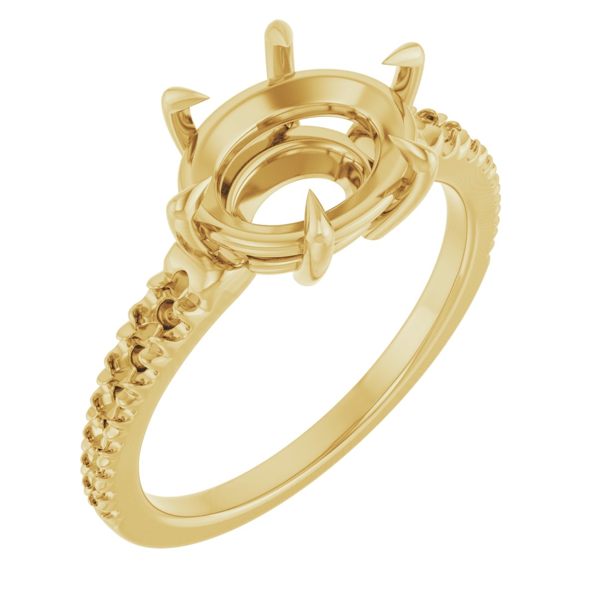 Claw-Prong Accented Ring