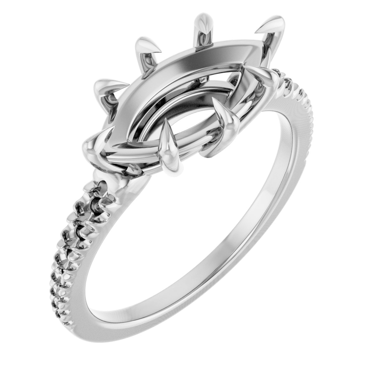 Claw-Prong Accented Ring