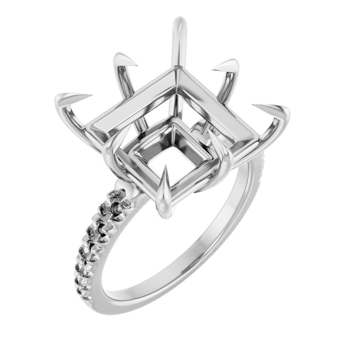 Claw-Prong Accented Ring