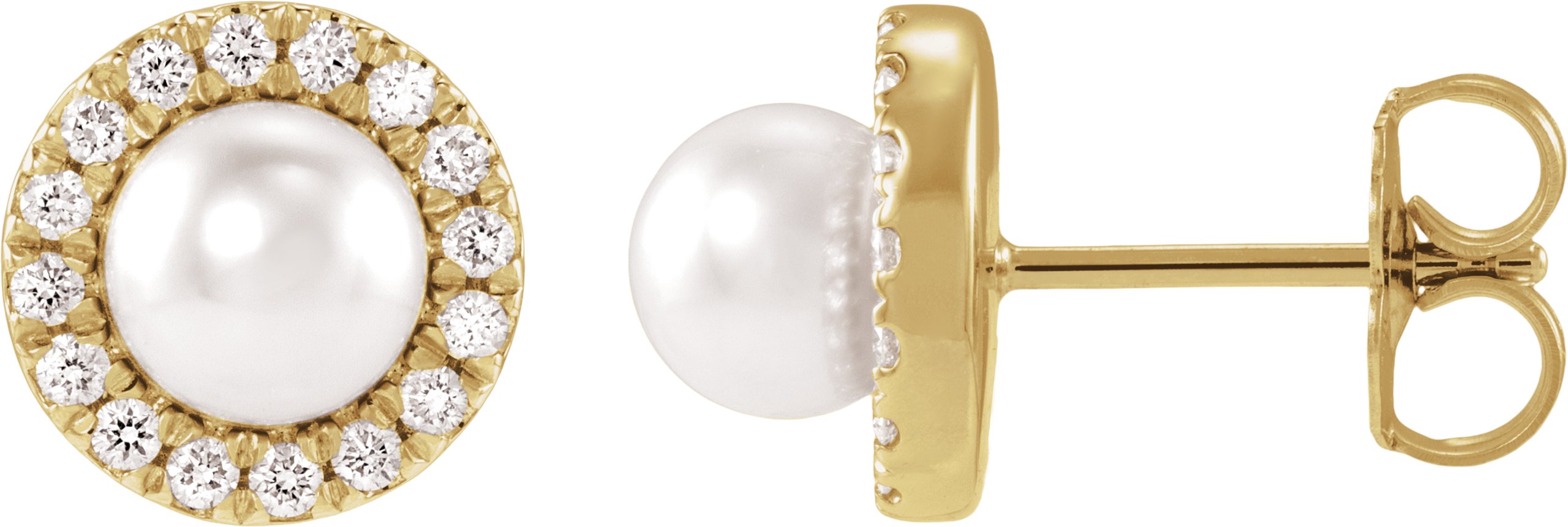 Pearl Halo-Style Earrings