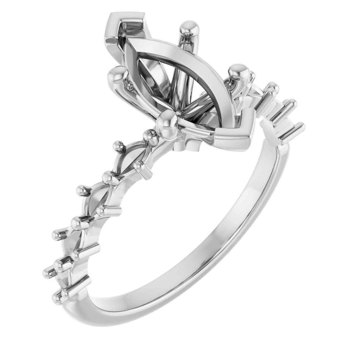 Accented Engagement Ring