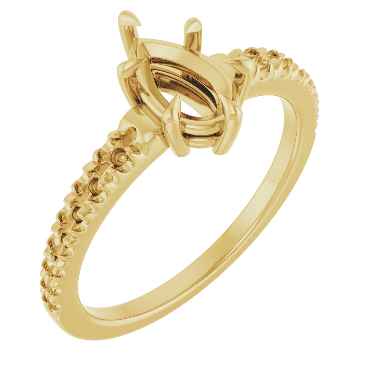 Claw-Prong Accented Ring
