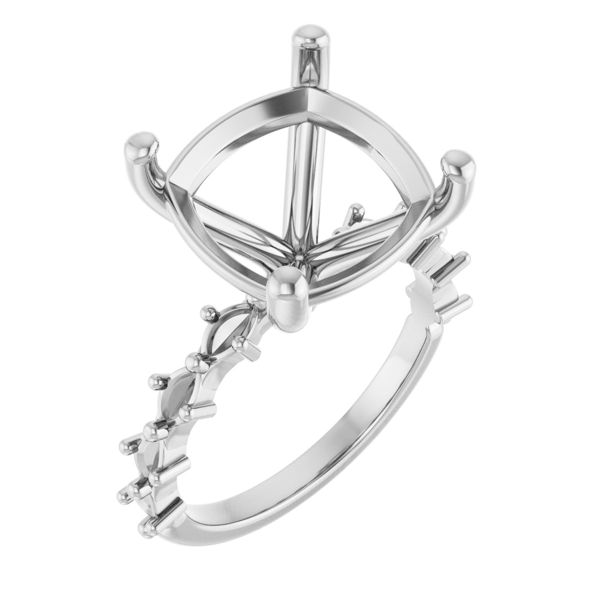 Accented Engagement Ring