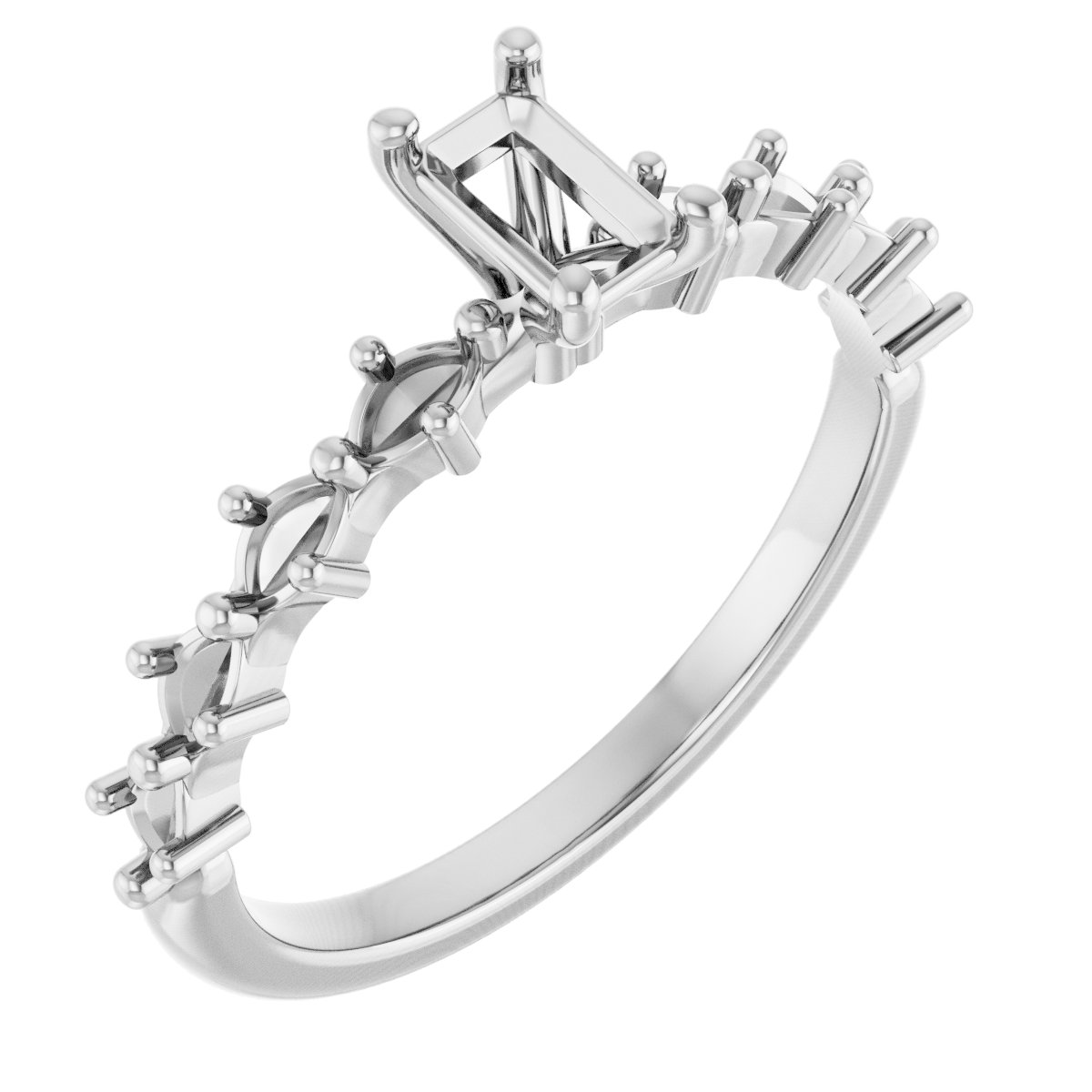 Accented Engagement Ring