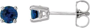 Round 4-Prong Stud Earrings