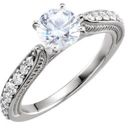 Sculptural Engagement Ring or Eternity Band