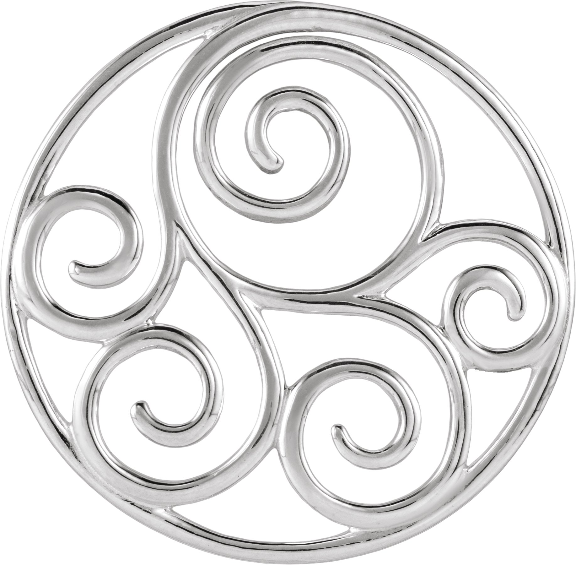 Filigree Scroll Pendant