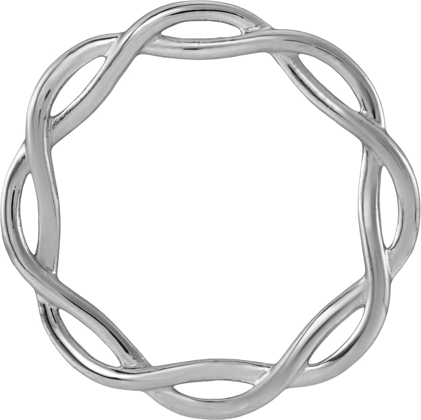 Infinity-Inspired Circle Pendant