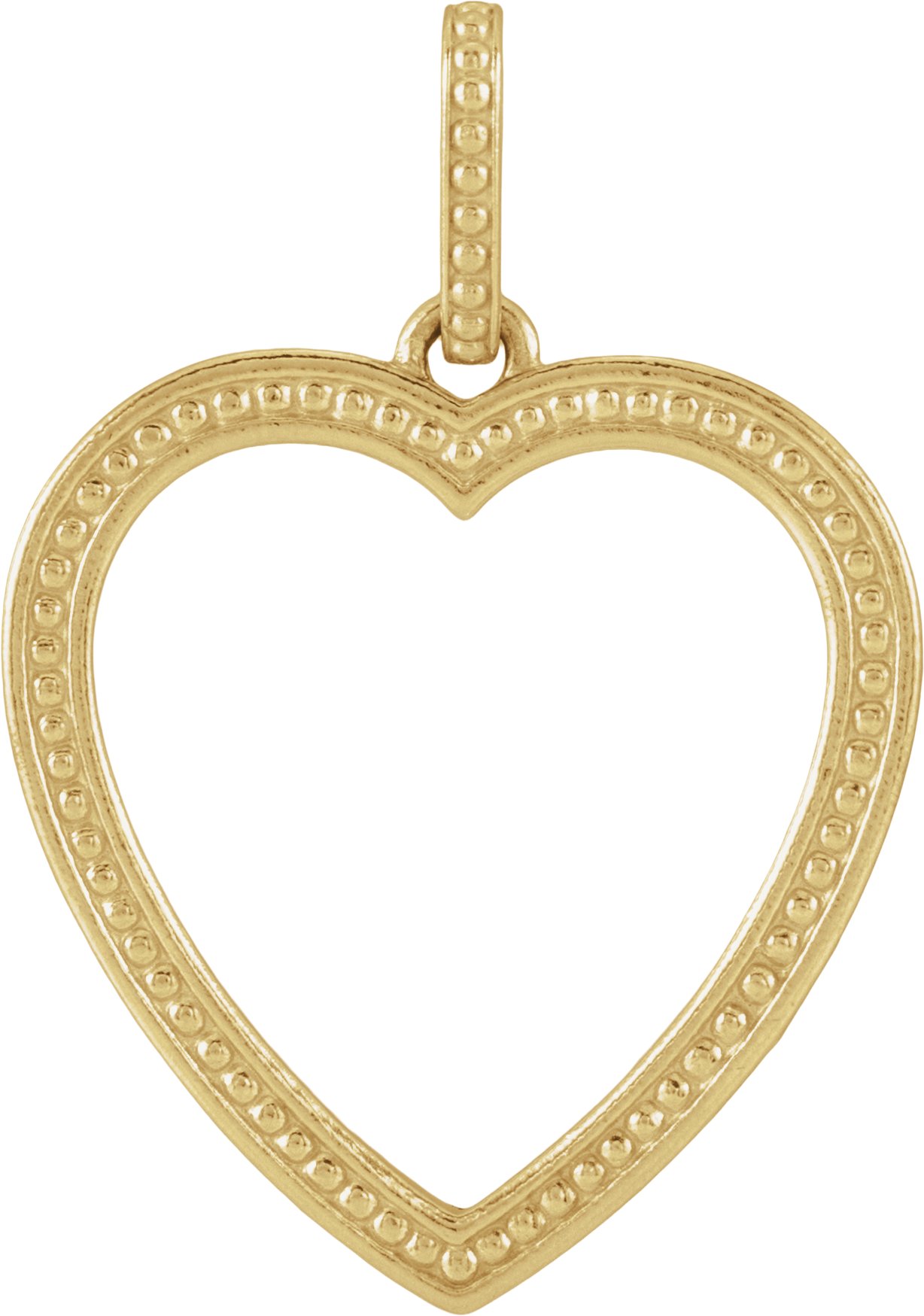Beaded Heart Pendant