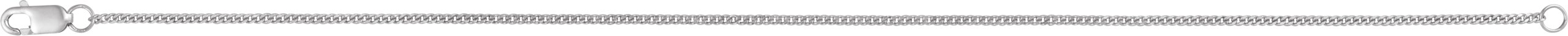 Sterling Silver 1.15 mm Diamond-Cut Curb 7 Chain