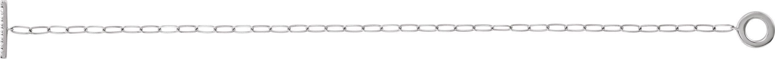 1/10 CTW Natural Diamond Toggle 7" Bracelet view 2