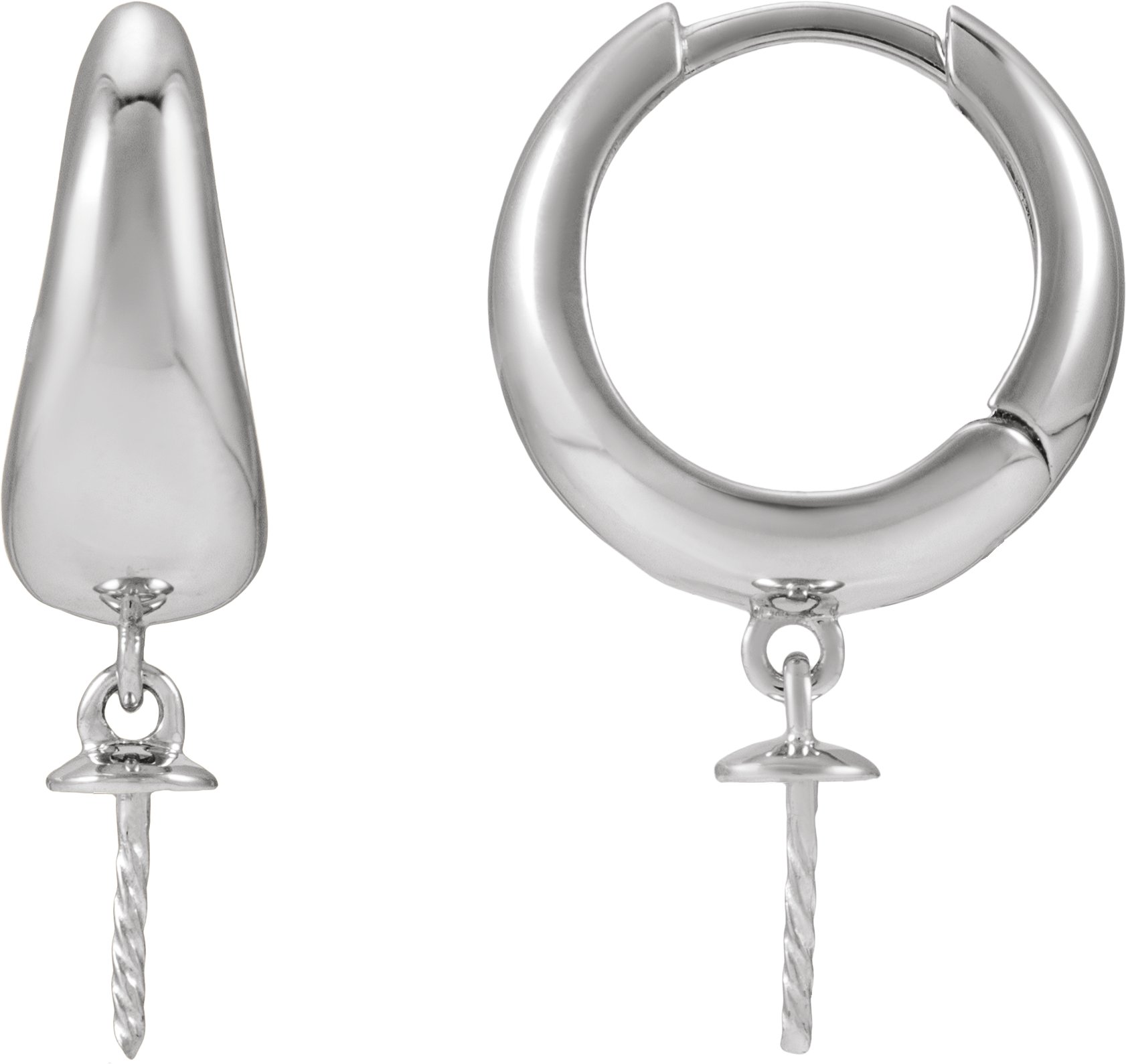 Pearl Hoop Earrings