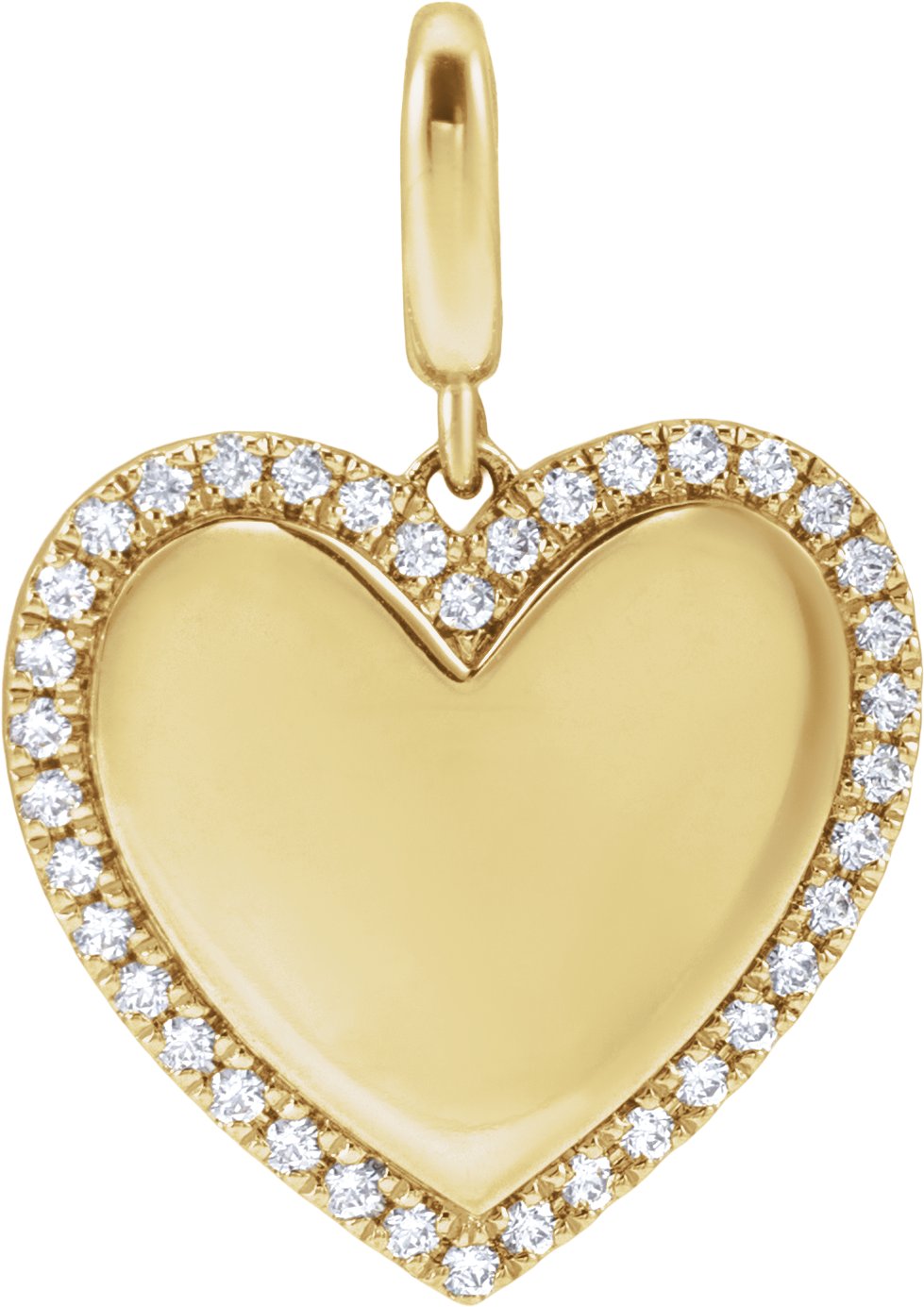 Engravable Heart Charm/Pendant