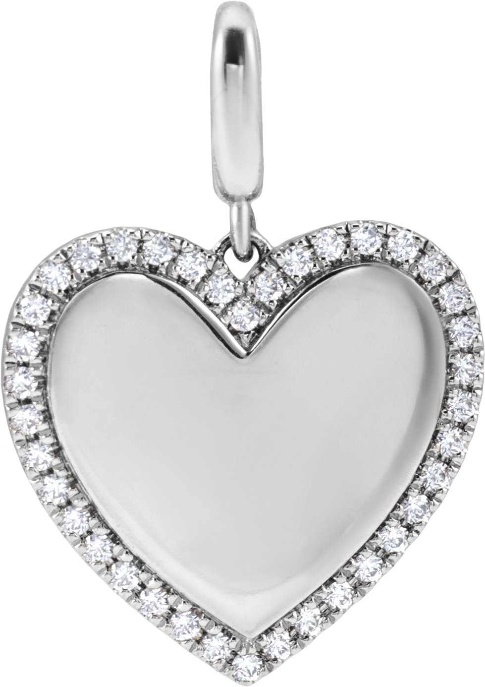 Engravable Heart Charm/Pendant