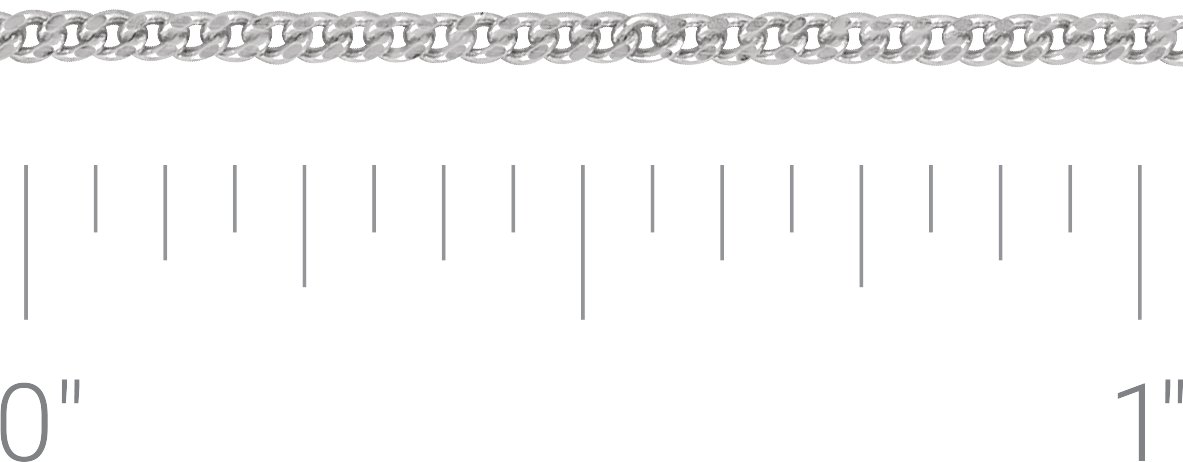 1.15 mm Diamond-Cut Curb Chain by the Inch