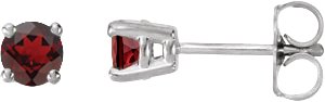 Round 4-Prong Stud Earrings